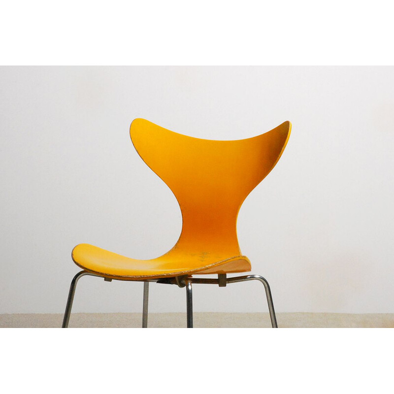 Set of 5 vintage chairs model 3108 by Arne Jacobsen for Fritz Hansen, 1968