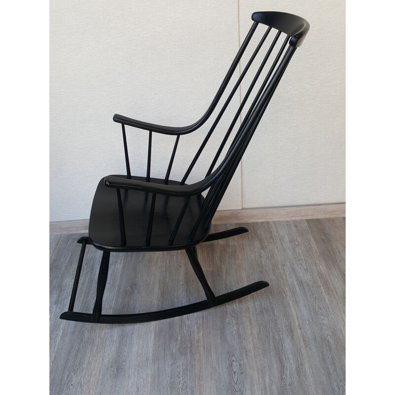 Vintage Rocking Chair by Lena Larsson for Nesto Scandinavian 1950s