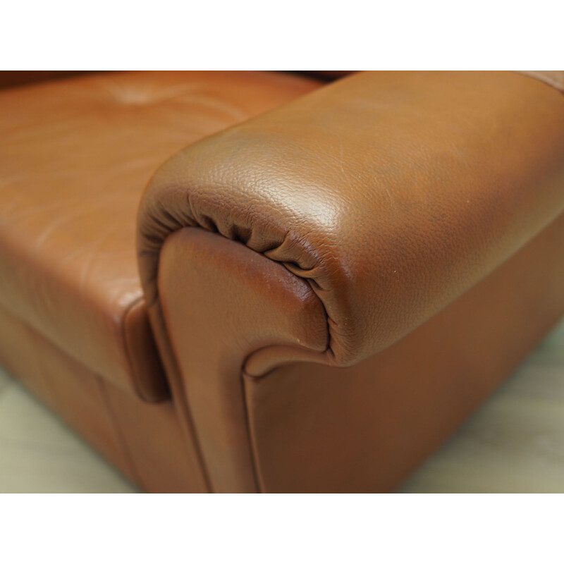 Vintage Leather armchair Denmark 1960s