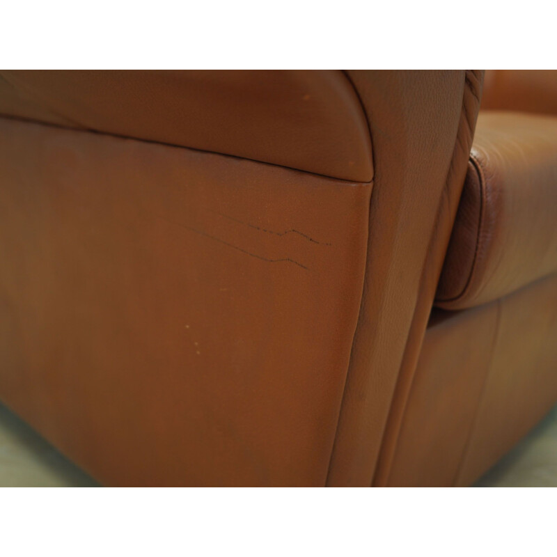 Vintage Leather armchair Denmark 1960s
