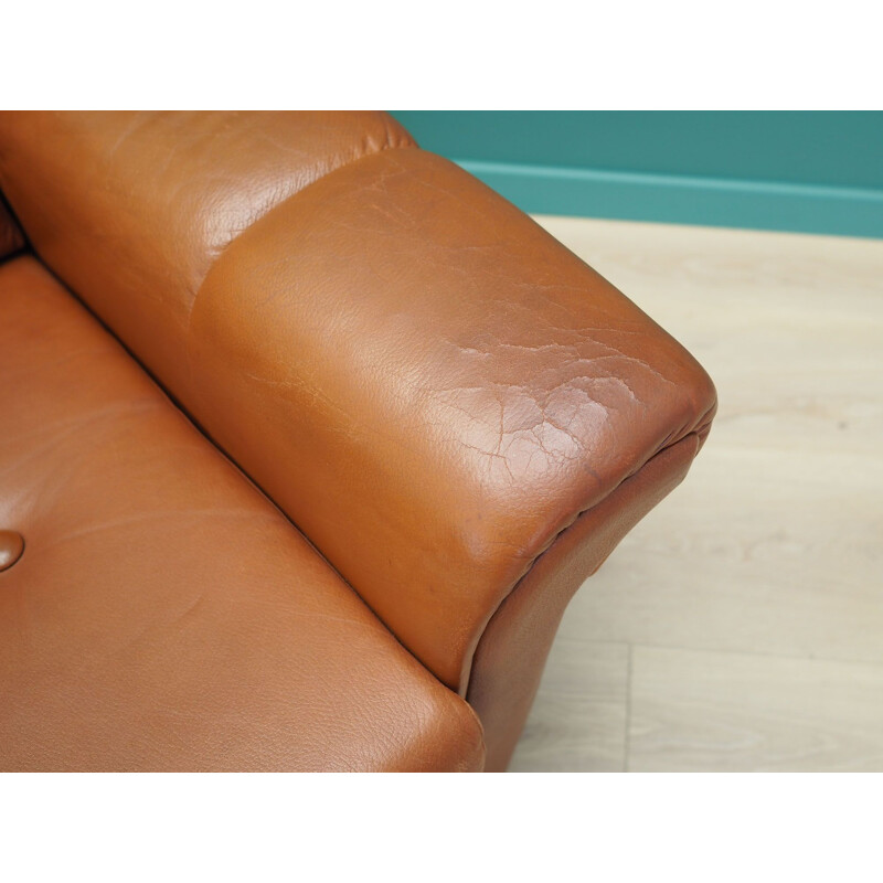 Vintage Leather armchair Denmark 1970s