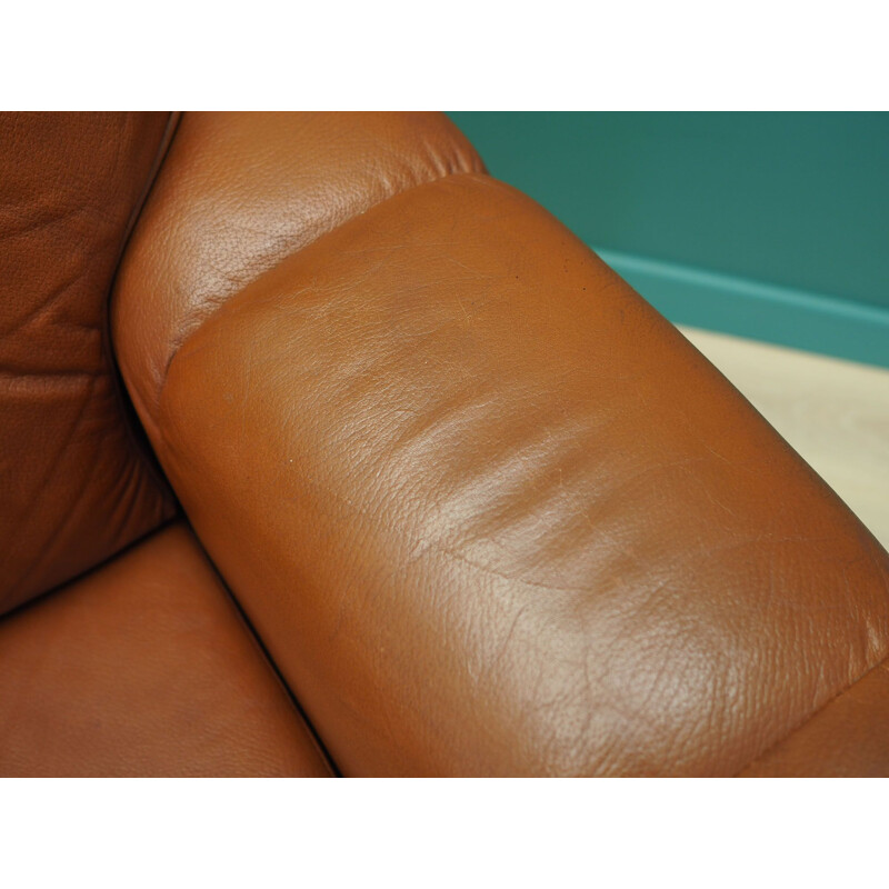 Vintage Leather armchair Denmark 1970s