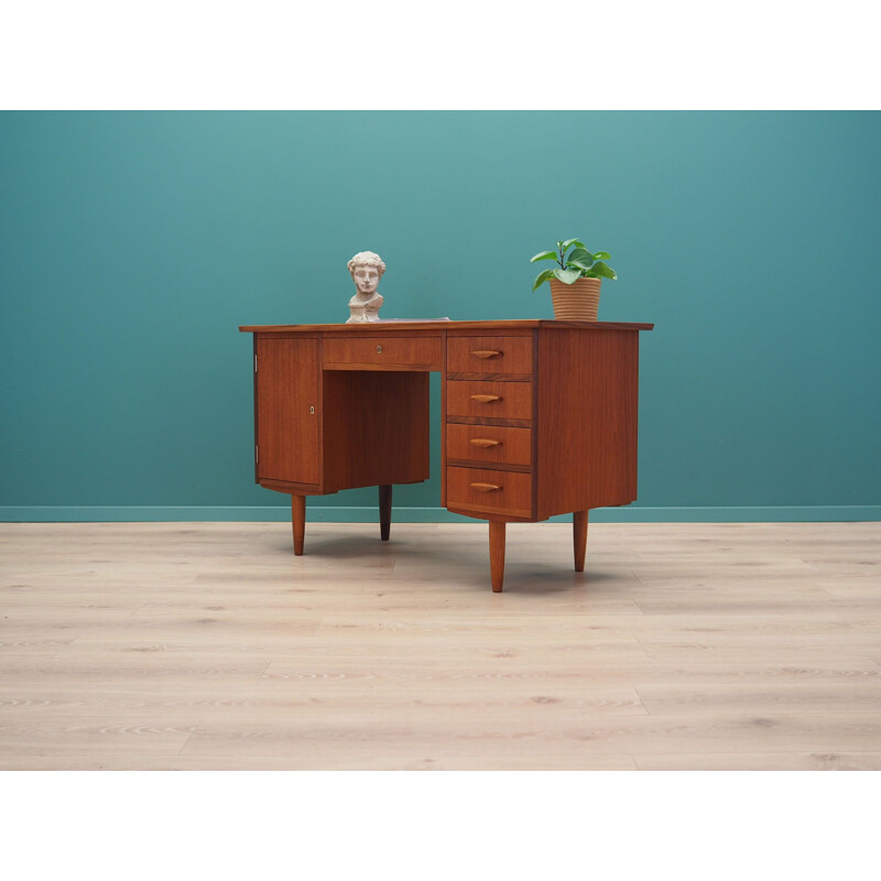 Vintage Teak desk Denmark 1970s