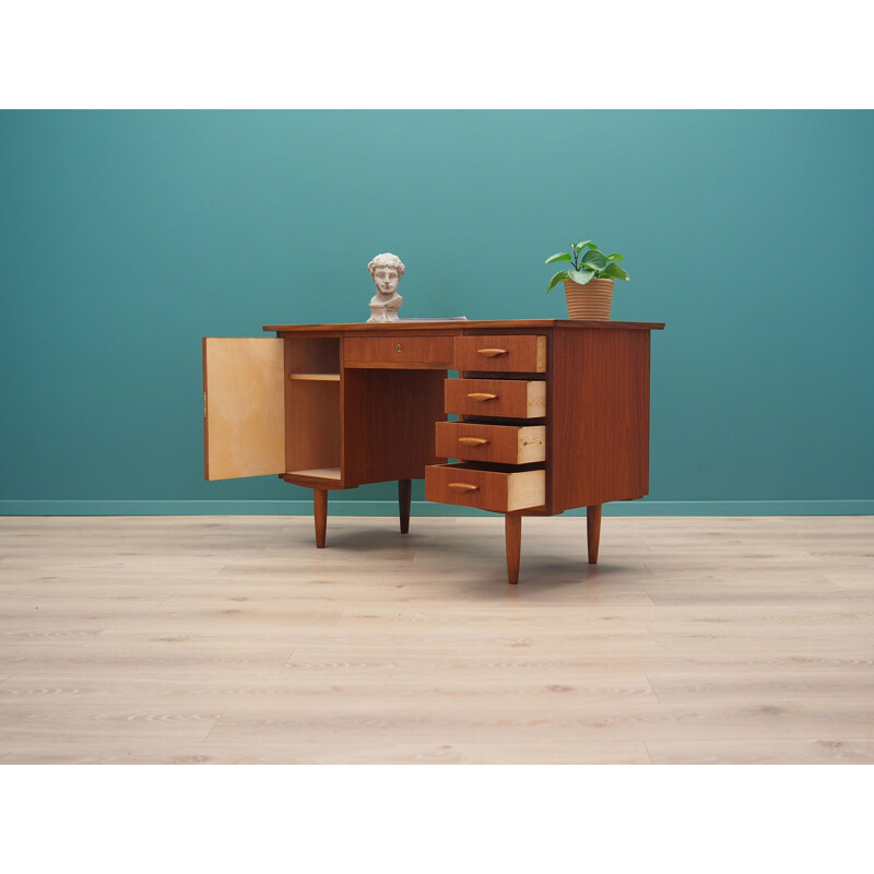 Vintage Teak desk Denmark 1970s