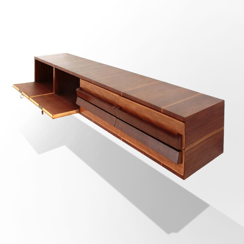 Vintage Suspended sideboard by Bernanrdino Bronchi 1950s