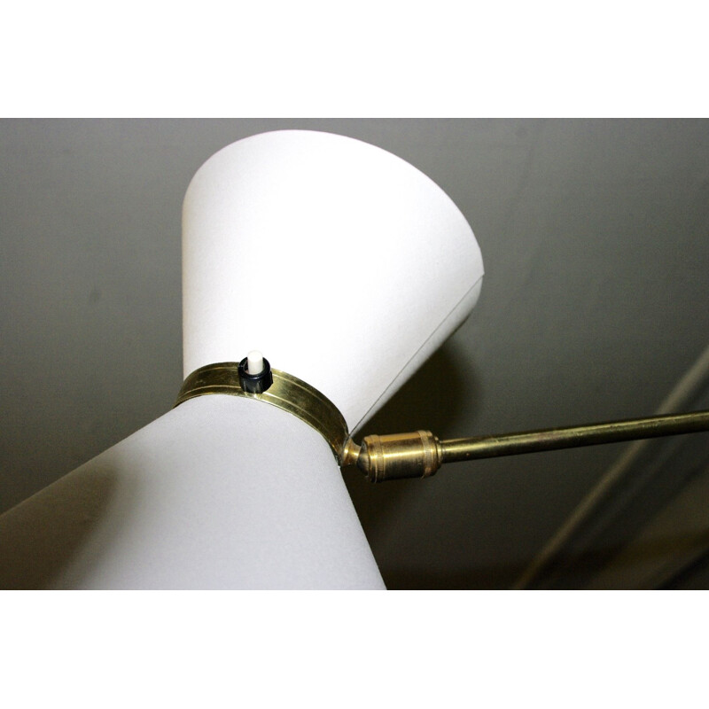 Vintage modular diabolo wall lamp by R Mathieu 1950s