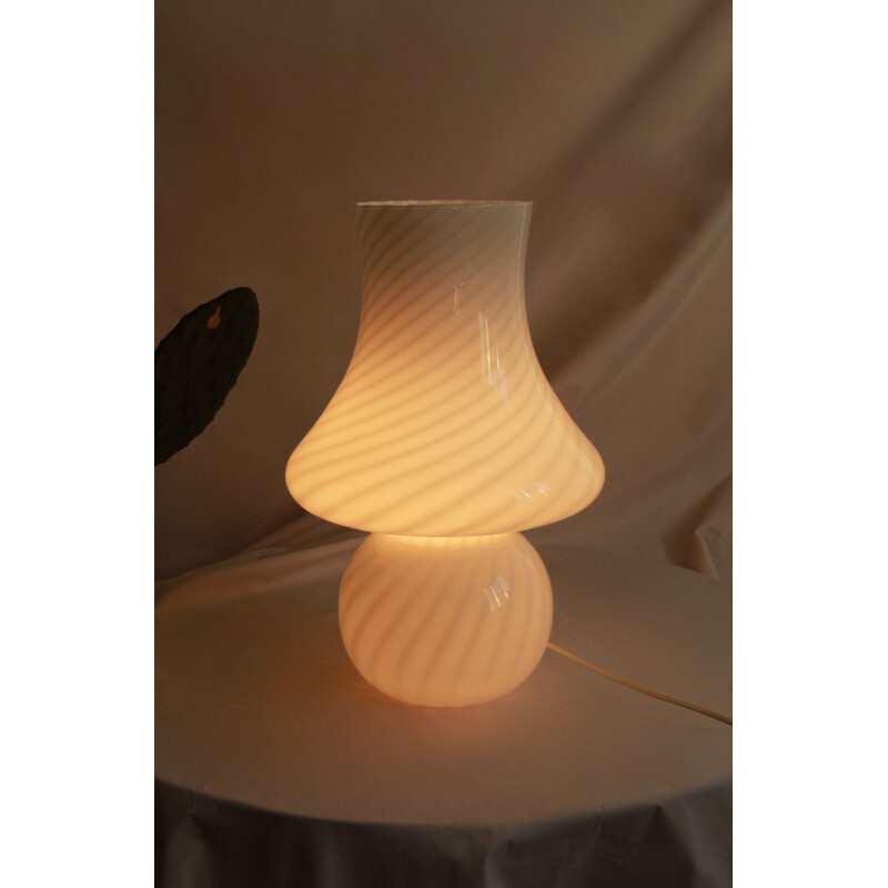 Vintage Murano Magnolia Swirl lamp Italië 1970