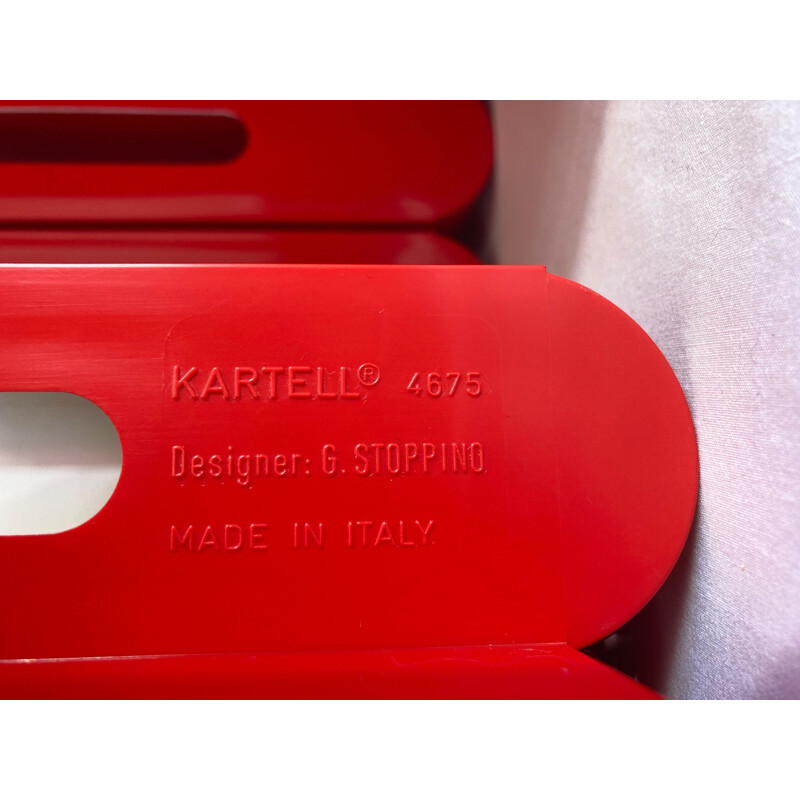 Portariviste vintage 6 confezioni di G.Stoppino per Kartell Italia 1972