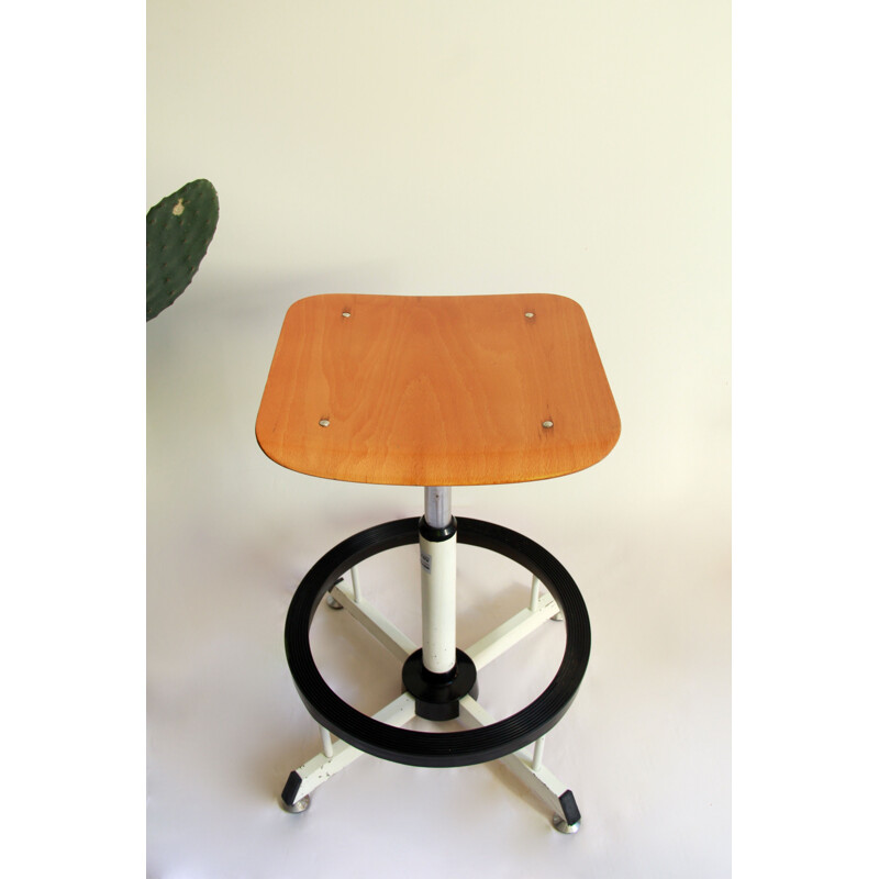 Vintage Stool by Giorgio Italy 1970s