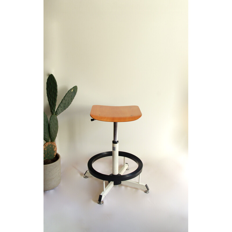 Vintage Stool by Giorgio Italy 1970s