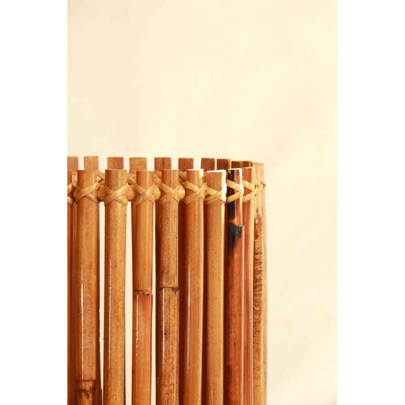 Vintage bamboo umbrella stand Cestello, Italy 1960