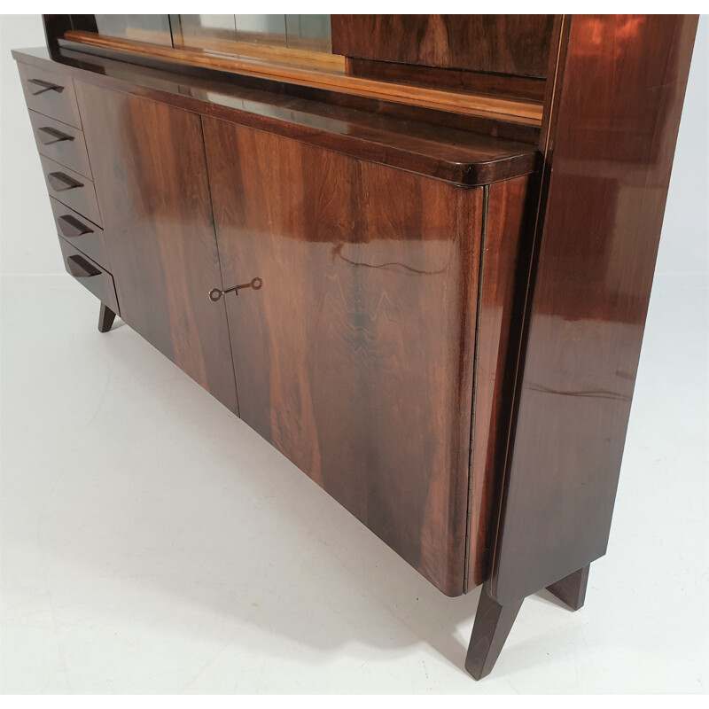 Buffet vintage avec vitrine, Tatras 1970