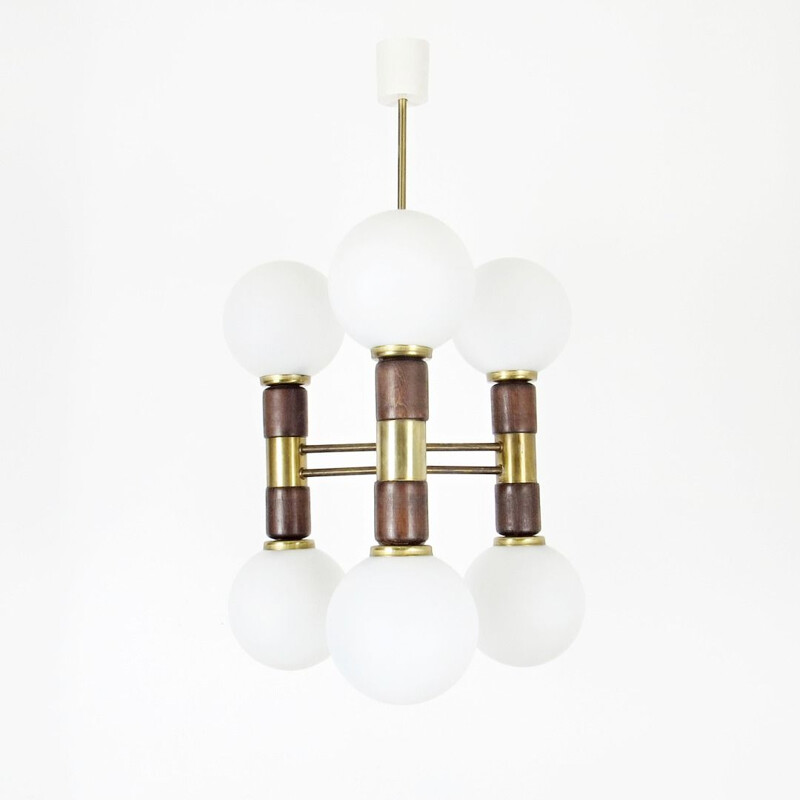 Vintage suspension lamp, Czechoslovakia 1970