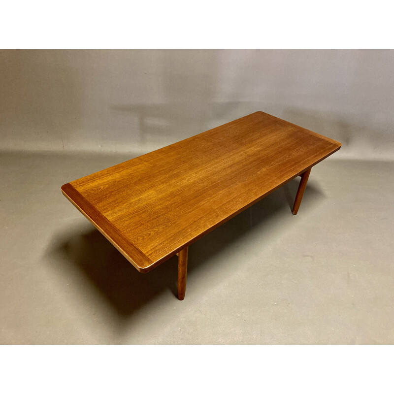 Vintage teak coffee table scandinavian 1960s