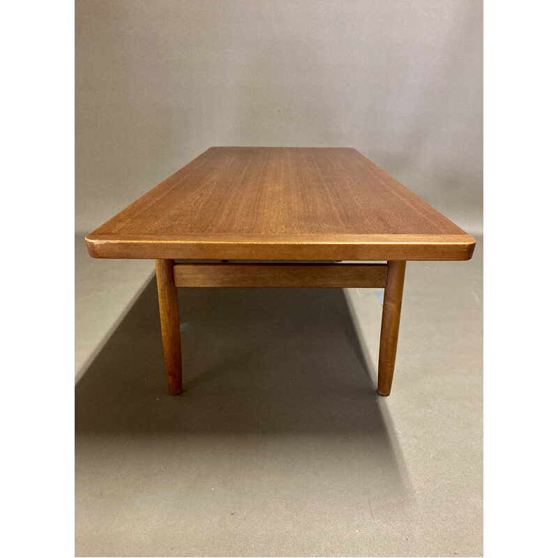 Vintage teak coffee table scandinavian 1960s