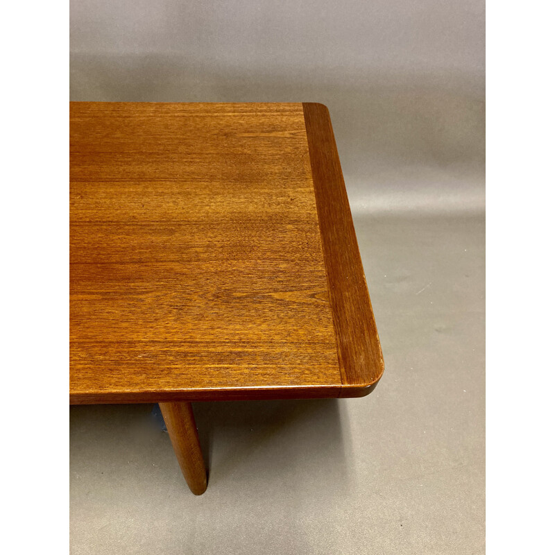 Vintage teak coffee table scandinavian 1960s