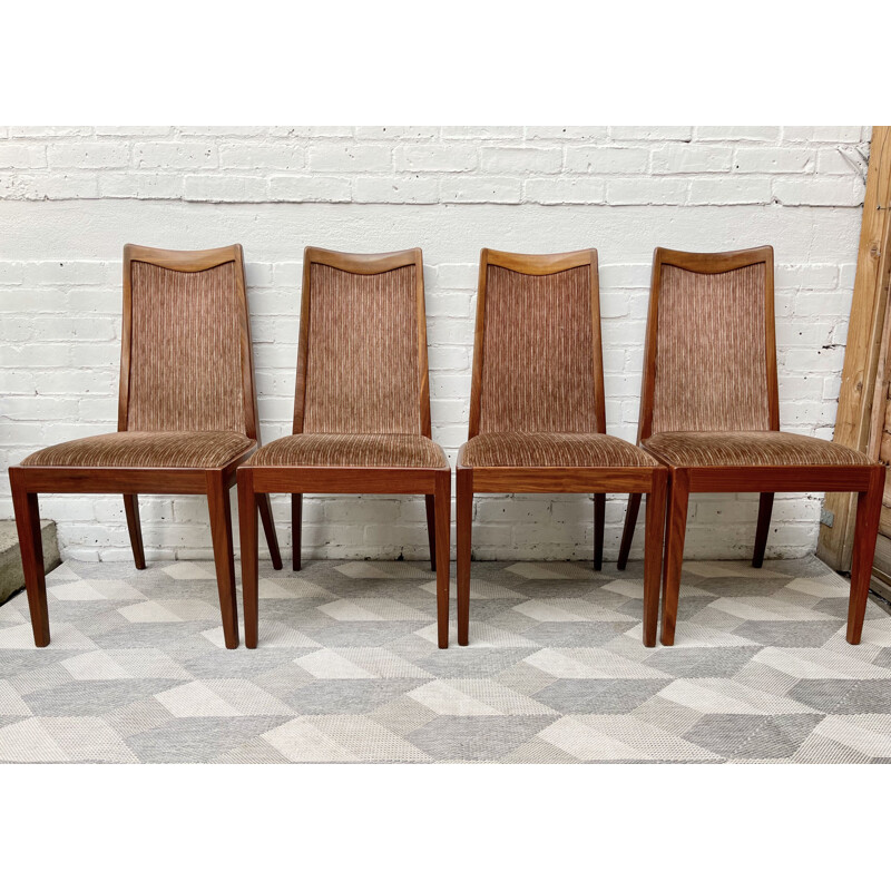 Lot de 4 chaises vintage en teck G Plan