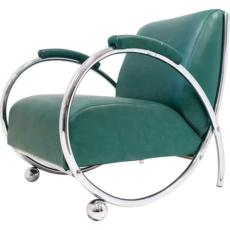 Vintage art deco armchair