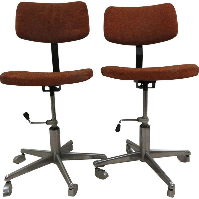 Pair of vintage C.P.A.M office armchairs 1960s