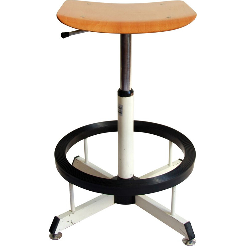 Vintage Stool by Giorgio Italy 1970s