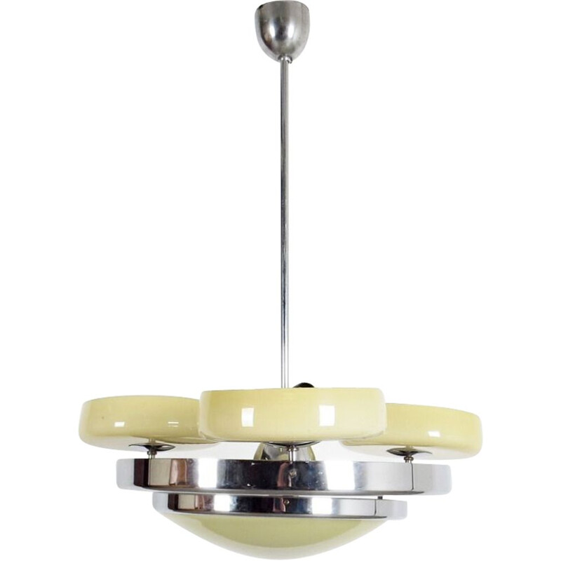 Vintage suspension lamp, Czechoslovakia 1930