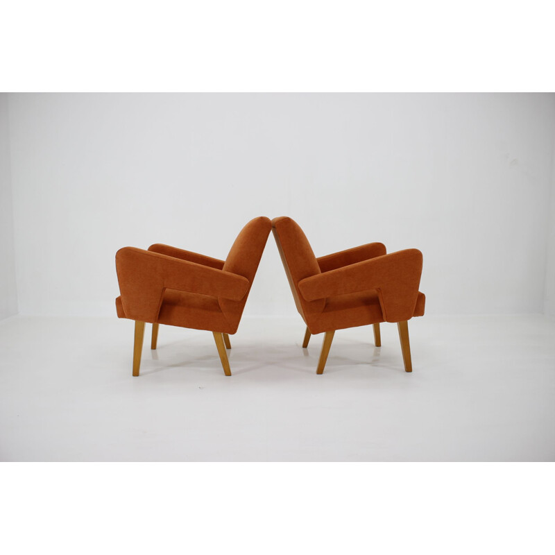 Pair of vintage armchairs Czechoslovakia 1970