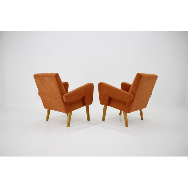 Pair of vintage armchairs Czechoslovakia 1970