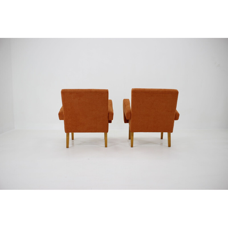 Pair of vintage armchairs Czechoslovakia 1970