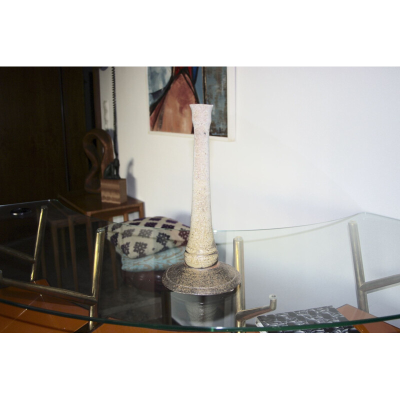 Candelabro vintage en gran vidrio flameado, 1960