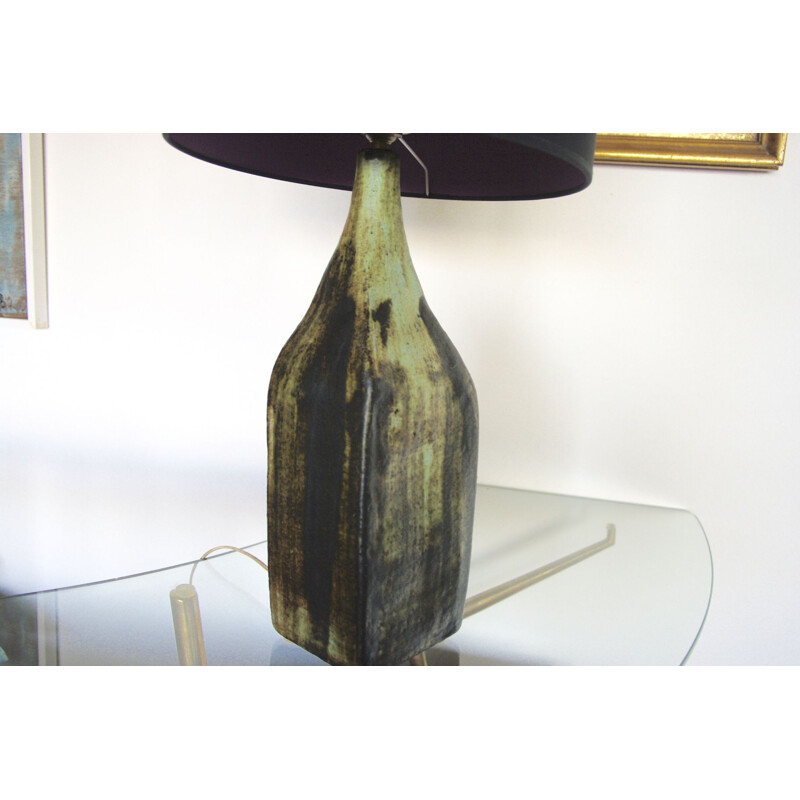 Lampe vintage brutaliste de A Baude Accolay 1950