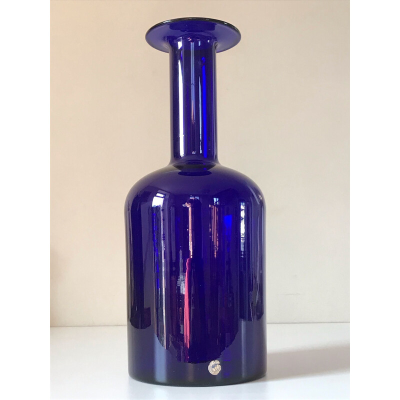 Vase vintage par otto brauer pour holmegaard Scandinave 1950