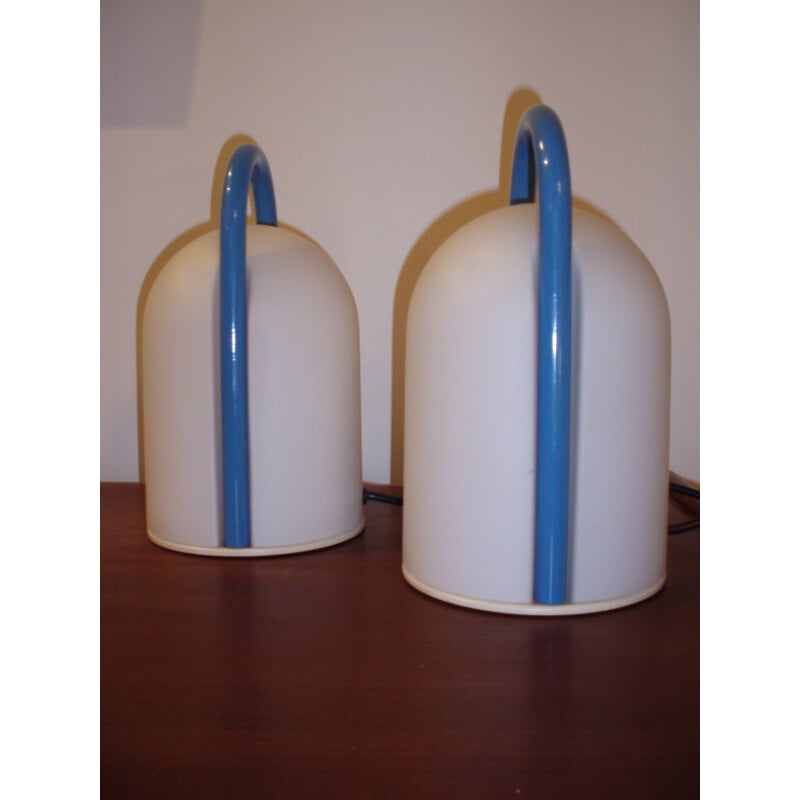 Paire de lampes "Tender", Romolo LANCIANI - années 80