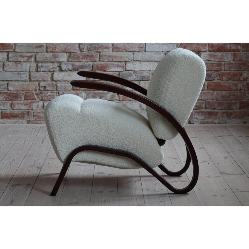 Pair of vintage Art Deco Armchairs by J. Halabala 1930s