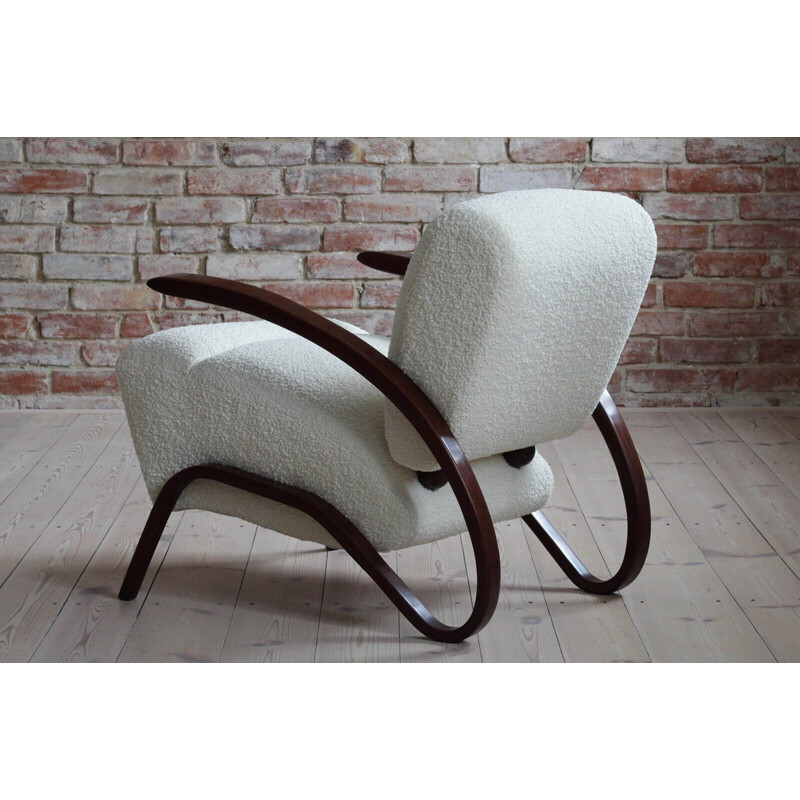 Pair of vintage Art Deco Armchairs by J. Halabala 1930s