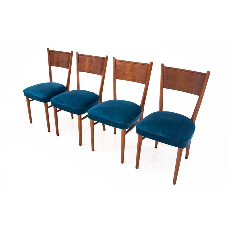 Set of 4 midcentury dining chairs