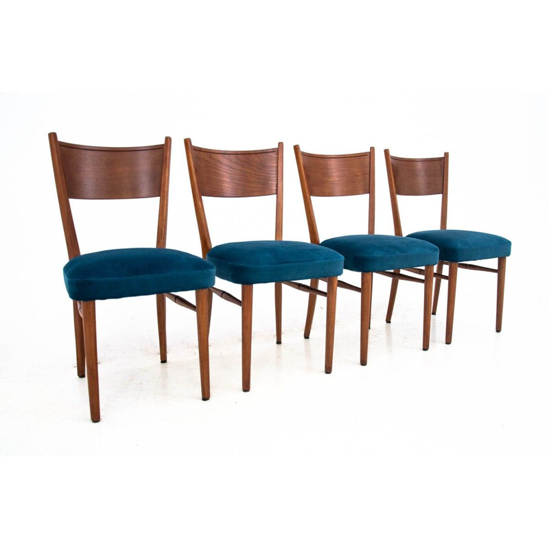 Set van 4 vintage stoelen