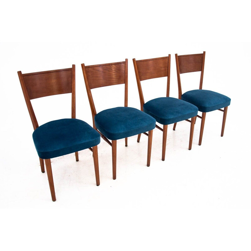 Set of 4 midcentury dining chairs