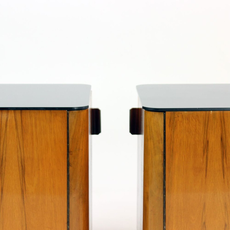 Pair of vintage Bedside Tables By Up Zavody Czechoslovakia 1960s