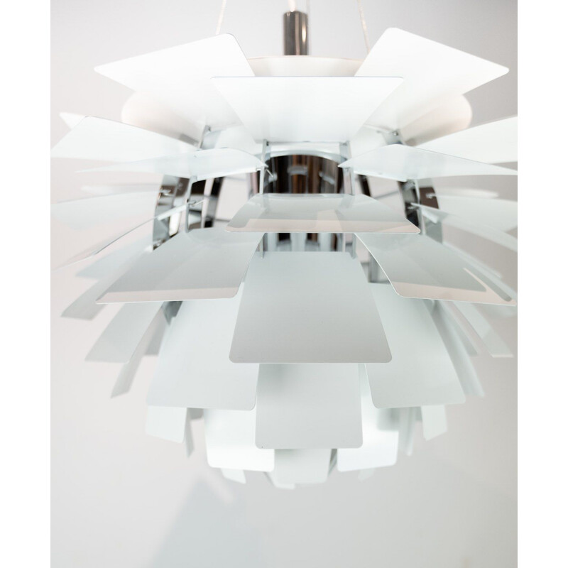 Vintage White suspension artichoke by Poul Henningsen & Louis Poulsen 1958s