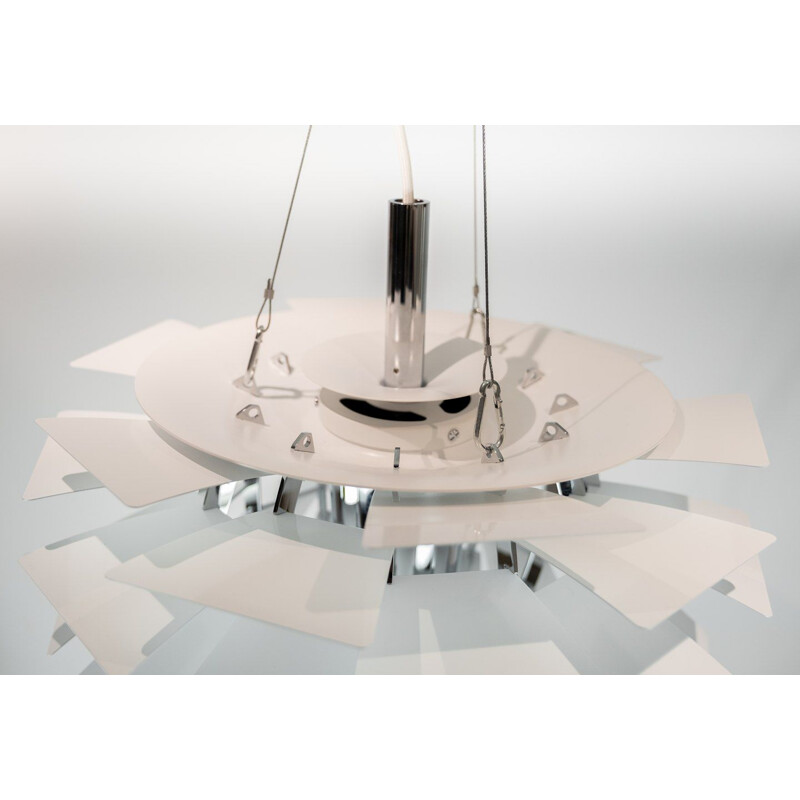 Vintage White suspension artichoke by Poul Henningsen & Louis Poulsen 1958s