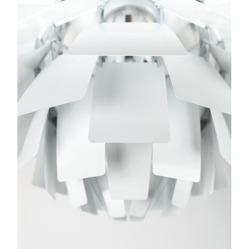 Vintage White suspension artichoke by Poul Henningsen & Louis Poulsen 1958s