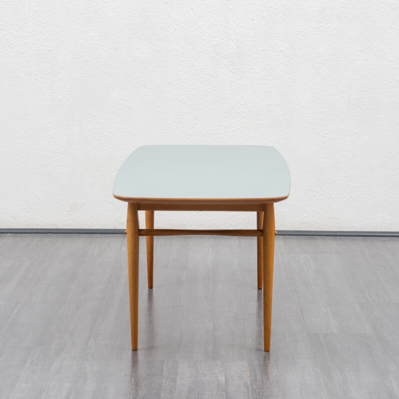 Vintage coffee table in ashwood with formica top 1950s