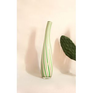 Vintage Lollipop Murano Vase Italy 1970s