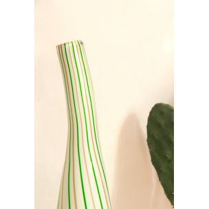 Vintage Lollipop Murano Vase Italy 1970s