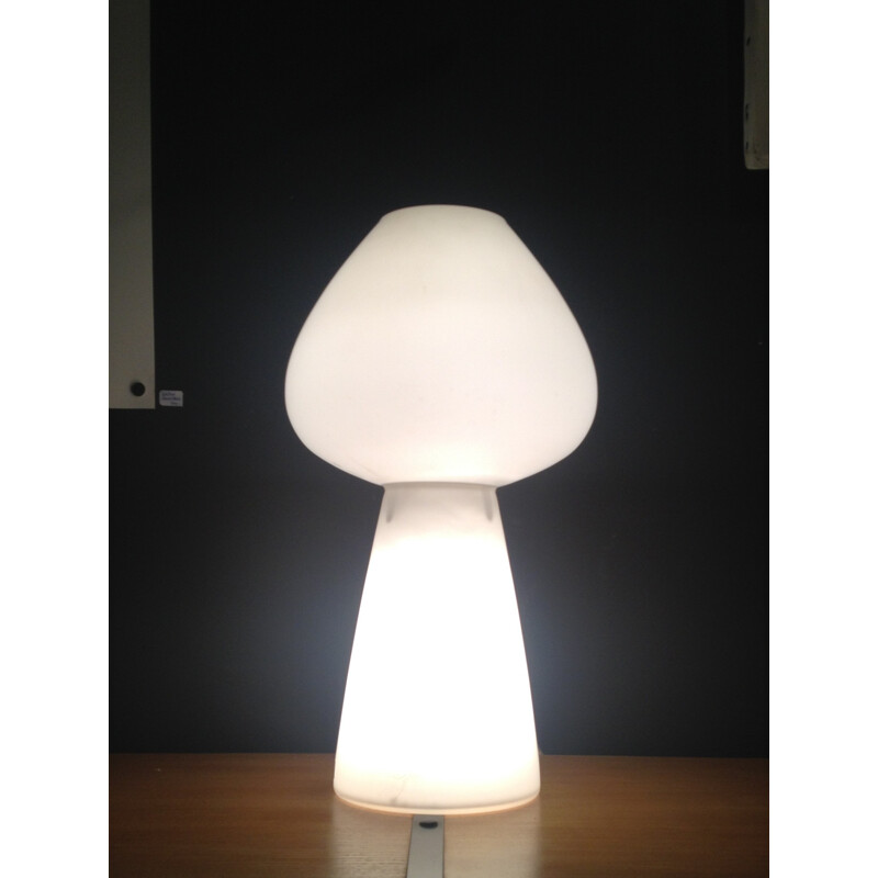 Finnish Orno Stockmann table lamp in sandblasted glass, Lisa JOHANSSON-PAPE - 1960s