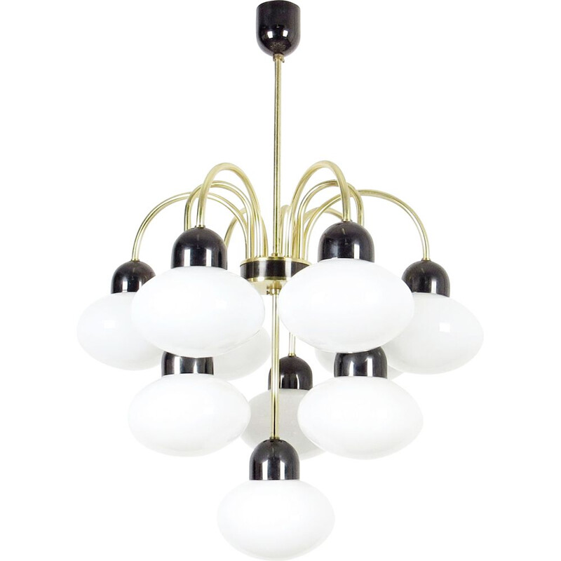 Vintage chandelier by Kamenicky Senov, Czechoslovakia 1970