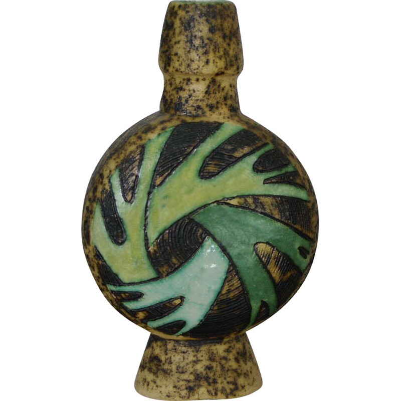 Vaso de cerâmica Vintage, Holanda 1950