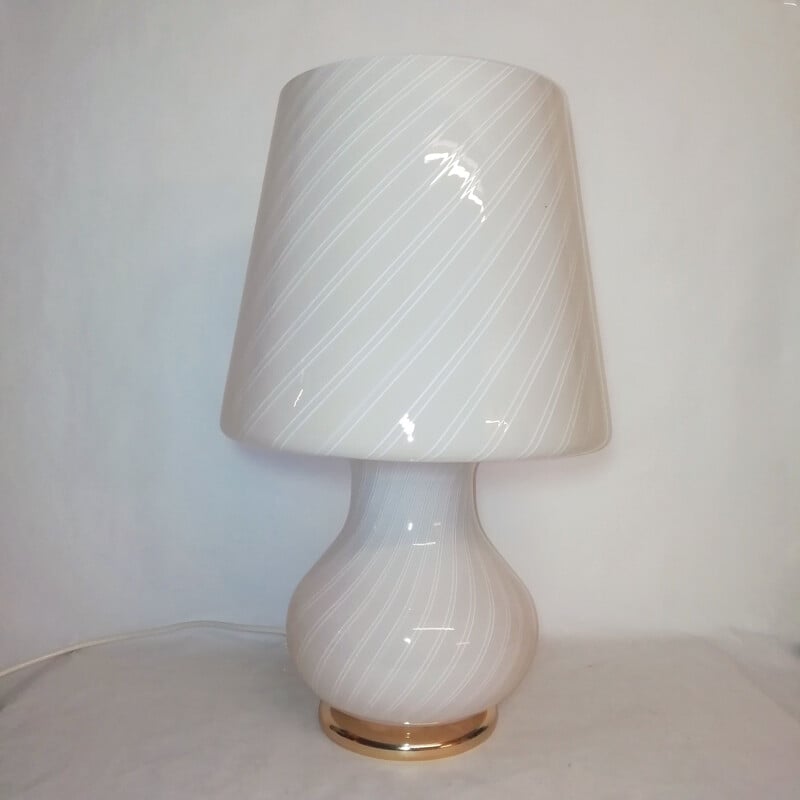 Lampada da tavolo in vetro di Murano vintage 1970