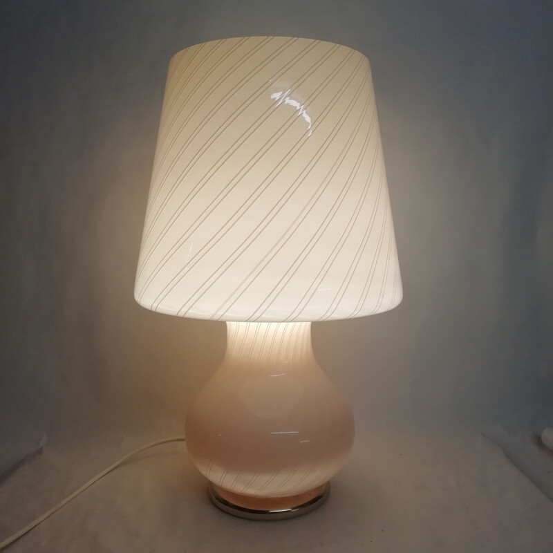 Lampada da tavolo in vetro di Murano vintage 1970