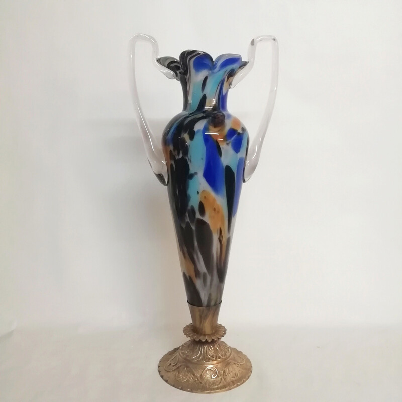 Vintage Murano glass amphora 1970